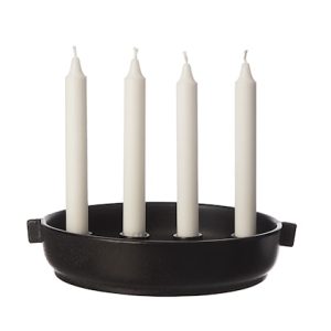 Adventslysestake m hank Svart
