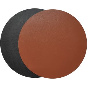 Aida Quadro vendbar bordsunderlegg 38 cm, svart/brun