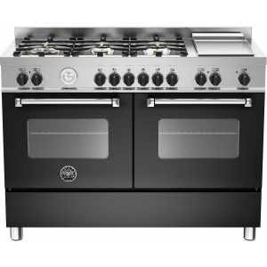 Bertazzoni MAS1206 gasskomfyr 2 ovner sort