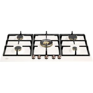 Bertazzoni P905CHER Heritage Gasskomfyr 90 cm, elfenbenshvit/kobber