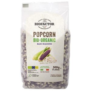 Biofactor Økologisk popcorn 500g, blå