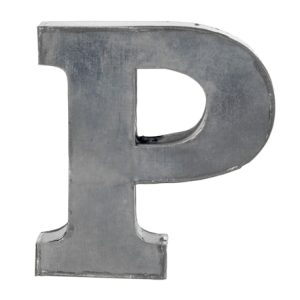Bokstav P 5,5 cm - Zinc