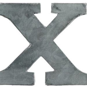 Bokstav X 5,5 cm - Zinc