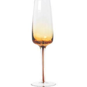 Broste Copenhagen "'Amber"' Munnblåst champagneglass