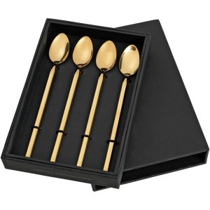 Broste Copenhagen Tvis Titanium Rose Gold, lange skjeer 4 stk.