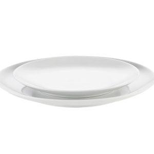 Cecil tallerken flat hvit, Ø 21 cm