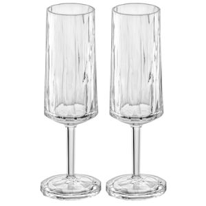Club No. 14 champagneglass 10 cl 2-pakning, Crystal Clear