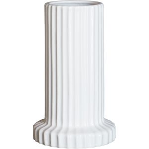 DBKD Stripe vase, shiny white