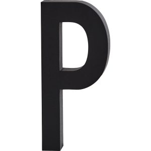 Design Letters Bokstav Grå i Aluminium 50 mm, P