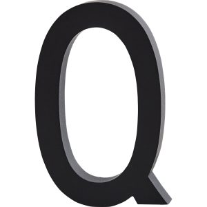 Design Letters Bokstav Grå i Aluminium 50 mm, Q