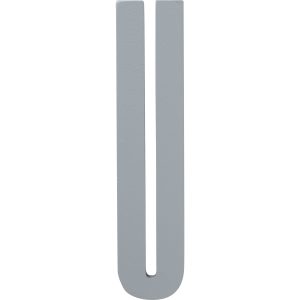 Design Letters Grå Bokstav i Tre, U