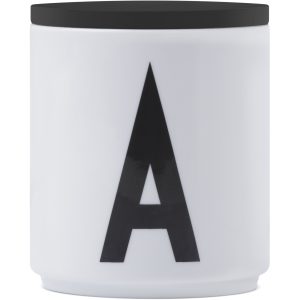 Design Letters Lokk til Porselenskopp, Svart