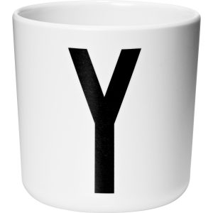 Design Letters Melaminkopp Hvit, Y