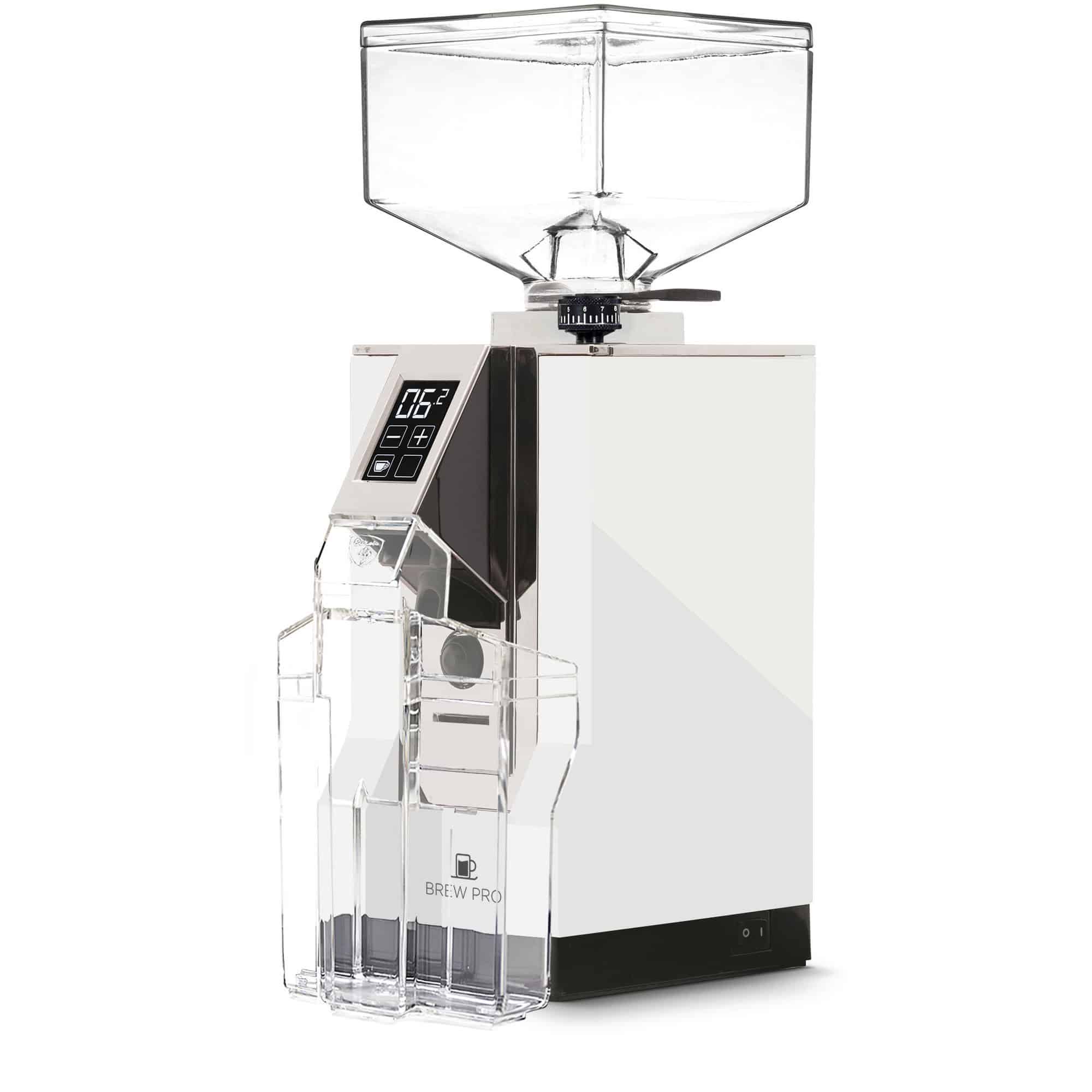Eureka MIGNON Brew Pro elektronisk kaffekvern, hvit test