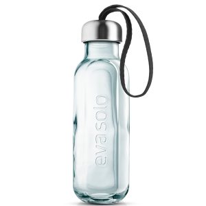 Eva Solo Recycled Drikkeflaske i glass, svart
