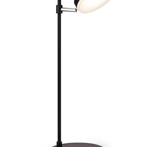 Fad bordlampe, svart