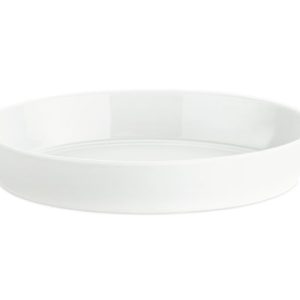 Fat ovalt hvit 31x23 cm