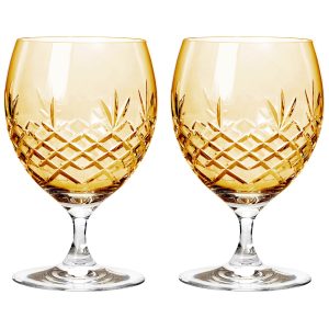 Frederik Bagger Crispy Eightball Glass 2 stk, Citrine