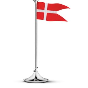 Georg Jensen Bursdagsflagg Danmark 39cm Rustfritt Stål
