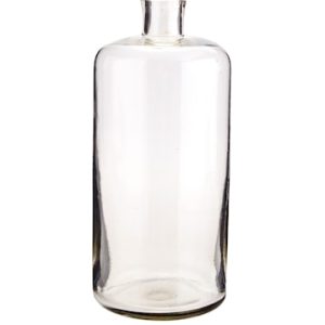 Glasflaske Ø 10 cm - Klar