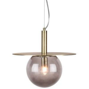 Globen Lighting Pendel Art Deco Røyk-farget