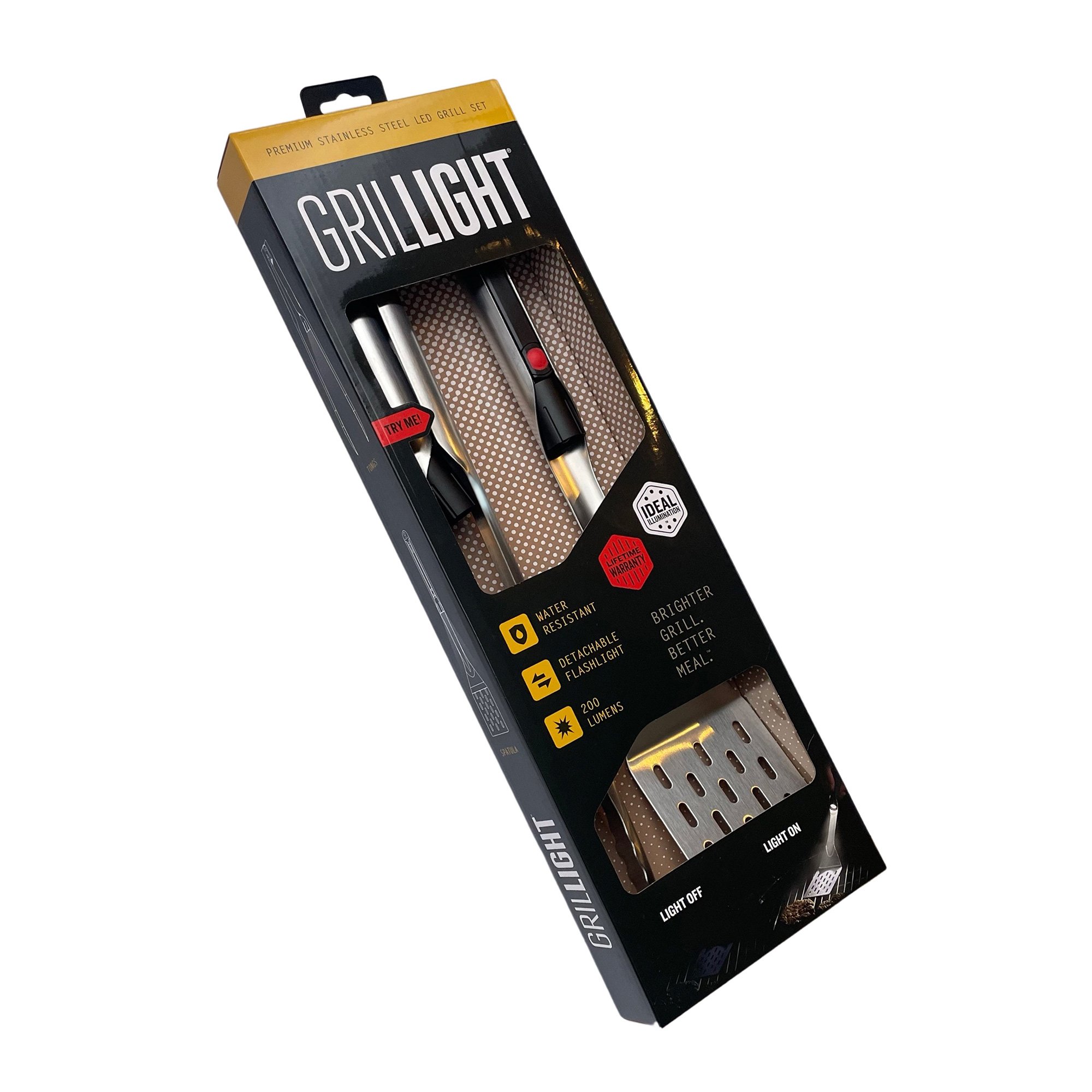 Grillight Verktøysett 2-delt med LED-lampe test