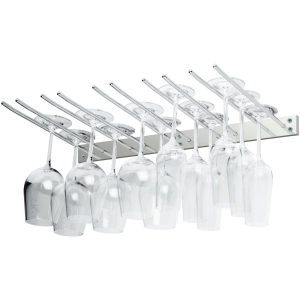 Hahn Vinglasshenger til vegg 5 rader, krom