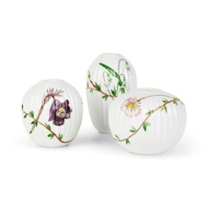 Hammershøi Spring vase miniatyr sett med 3, hvit/deko