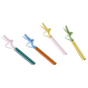 HAY Sip Spiral sugerør, 4-pakning, multicolor