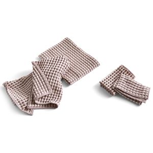 HAY Twist oppvaskkluter og glasshåndklær, burgunder