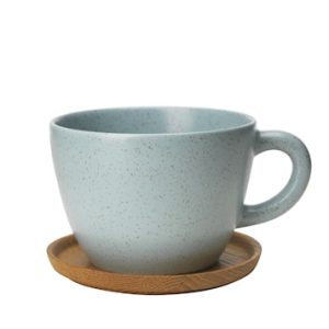 Höganäs Keramik Tekrus 50 cl Med Träfat Frost Matt