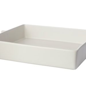 Ildfast form 25x34x6 cm Hvit