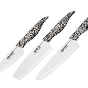 INCA Keramisk Knivsett 3 Deler Hvit
