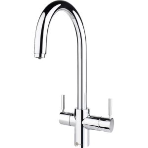 Insinkerator 3N1 J-formet Kokende vannkran, Krom