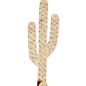 Kaktuskrok i aluminium 26 cm - Antikkgull