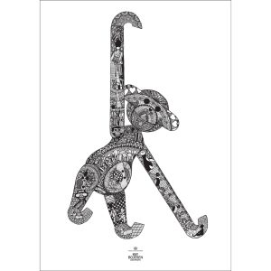 Kay Bojesen Plakat Ape 50x70 cm.