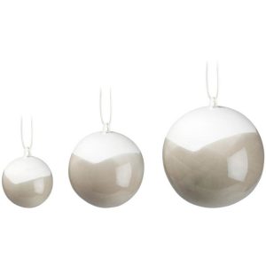 Kähler Nobili Julekuler 3-pk Grå