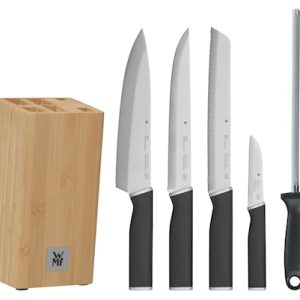 Kineo Knivsett med 4 kniver, 1 knivblokk og 1 knivstål