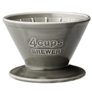 Kinto SCS-04-BR brewer 4 cups gray