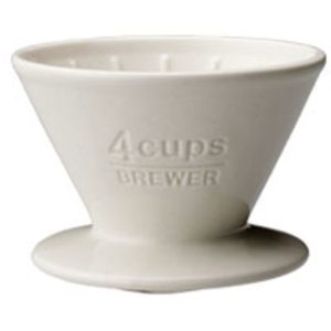 Kinto SCS-04-BR brewer 4 cups white