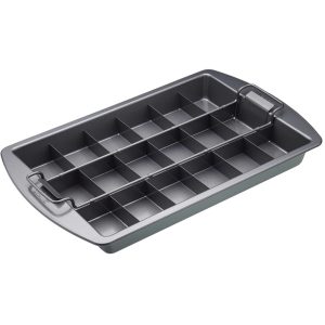 Kitchen Craft Chicago Metallic Brownie Pan med Avdeler 23x33cm