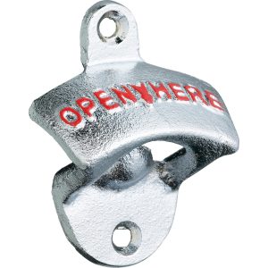 Kitchen Craft Flaskeåpner ""Open here"" Sølv