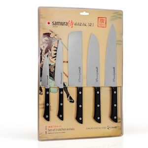 Knivsett 5 deler Svart