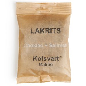 Kolsvart Sjokolade + Salmiaksalt lakris, 120 g