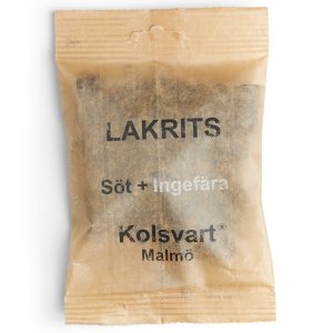 Kolsvart Søt + ingefær lakris, 120 g