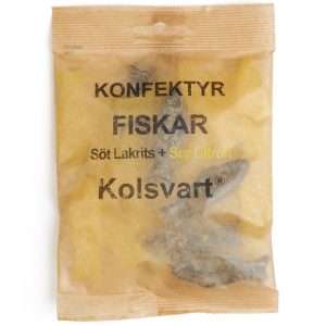 Kolsvart Søt + sur sitron, 120 g