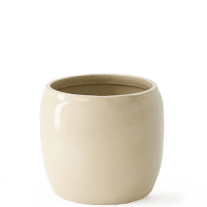 Krukke Glasert Beige 22,5 x 21 cm