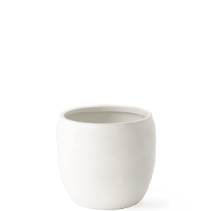 Krukke Glasert Hvit 22,5 x 21 cm