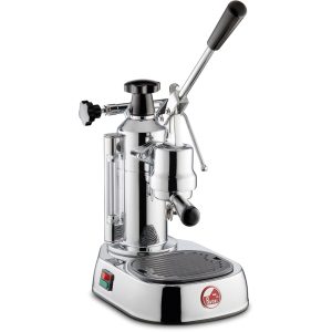 La Pavoni Europiccola Lusso Espressomaskin, 0,8 liter, Rustfritt stål med trehåndtak LPLELQ01EU