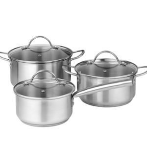 Loire Grytesett med glasslokk 6 deler